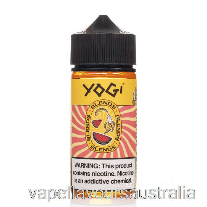 Vape Nicotine Australia Banana Watermelon Ice - Yogi Blends - 100mL 0mg